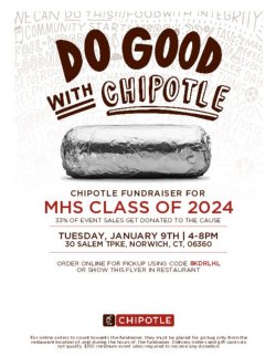 Chipotle Give Back Flyer - Jan 9th